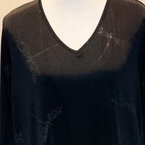 Quacker Factory Dragon Fly Tunic Sz Medium